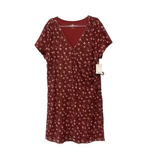 SO Knit Faux Wrap Mini Dress Size XL NWT